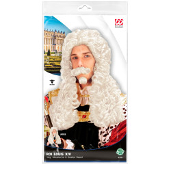 Paruka historická s vousy Soudce